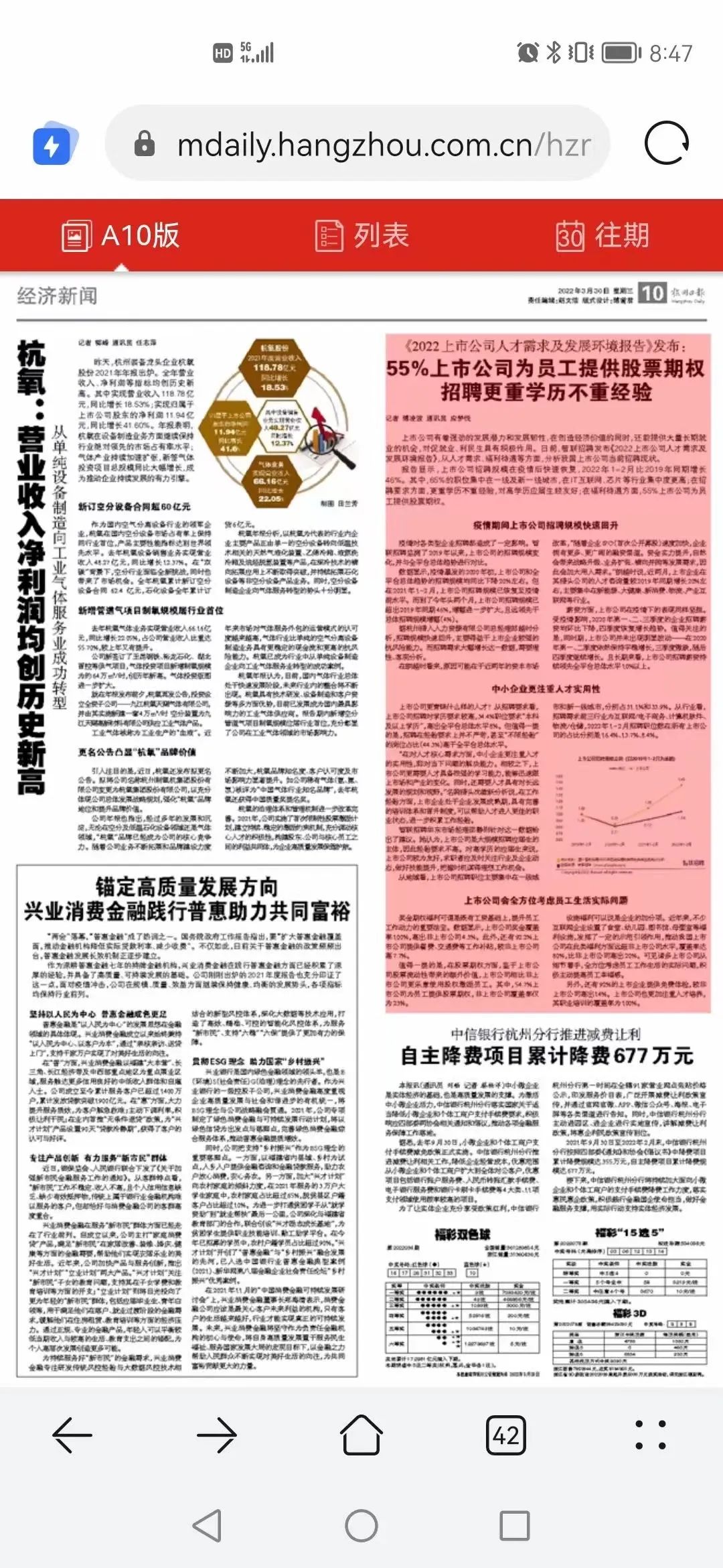 《杭州日报》采访名驹猎头：55％上市公司为员工提供股票期权 招聘更重学历不重经验