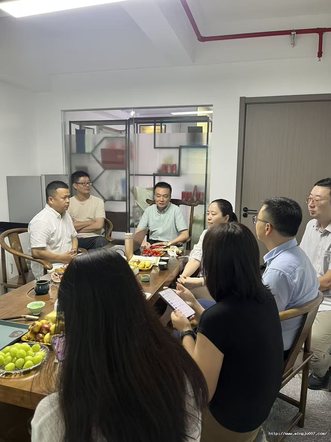 杭州电子科技大学MBA教育中心执行主任一行来名驹人才交流考察